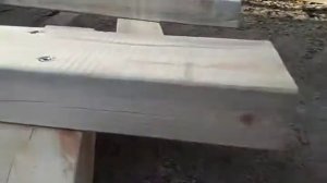 Стол из бруса 10/15 см длина 2 м.