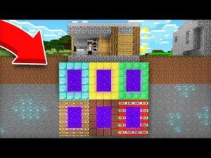 Я НАШЁЛ СТРАННЫЕ ПОРТАЛЫ ПОД СВОИМ ДОМОМ В МАЙНКРАФТ _ Компот Minecraft