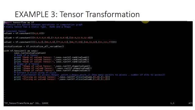 Lab 3 Tensors in Tensor Flow смотреть онлайн