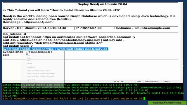 Deploy Neo4j on Ubuntu 20.04 смотреть онлайн