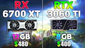 RX 6700 XT vs RTX 3060 Ti Test in 10 Games