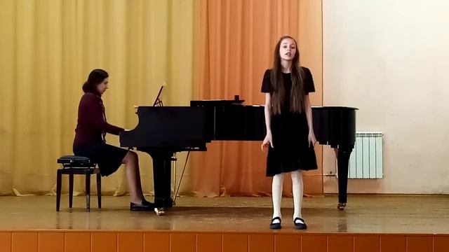 Прокофьева Эля песня "Наш край" музыка Д. Кабалевский слова А. Пришельц