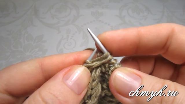 ▶️ Узор ЖГУТОВАЯ резинка спицами. Узоры спицами для начинающих с Larisa Chmyh Урок №27