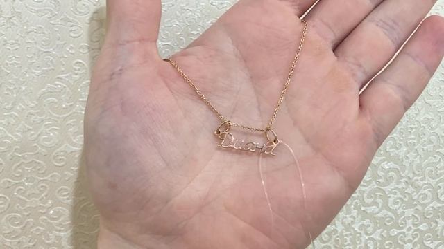 Золотая подвеска имя Диана, именная проба 585 смотреть онлайн