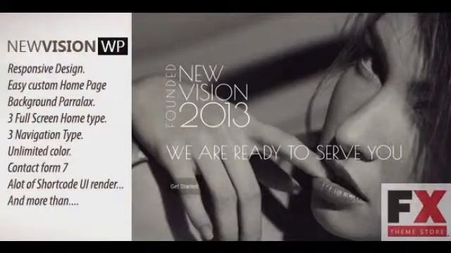 Preview NewVision - One Page WordPress Theme TForest смотреть онлайн