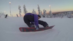 Катка на сноуборде (курорт Ruka)