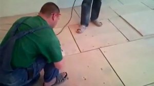 Укладка фанеры на бетонную стяжку