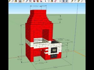 5. Барбекю (1.43 х 78) с Печью под Казан Своими Руками!