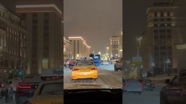 Night drive in Moscow | Timelapse | Ночная поездка по Москве #shorts