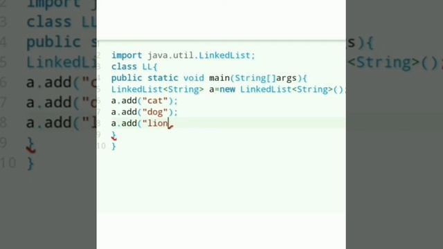 LinkedList Java program for beginner level part-30 Easy Learning Genius