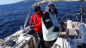 Взятие рифов на классическом гроте