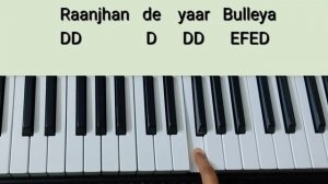 Bulleya Tutorial(Chords+Melody) | Ae Dil Hai Mushkil | Keyboard