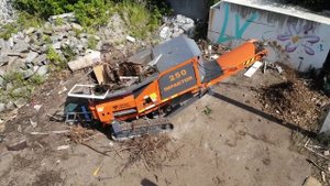 Промышленный измельчитель, бетона, дерева Impaktor 250. Waste chipper, crusher, chopper, shredder.