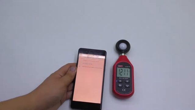 Люксметр, прибор для измерения освещённости, модель UNI-T UT383BT смотреть онлайн