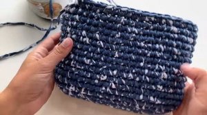 Сумка кроссбоди из трикотажной пряжи  Fergy XL (мастер класс)