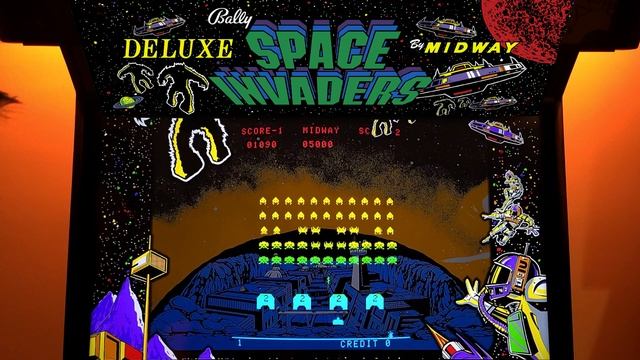 Space Invaders Deluxe Arcade Cabinet MAME Gameplay w/ Hypermarquee смотреть онлайн