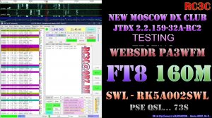 RK5A002SWL - FT8 SWLing on 160M band using WebSDR