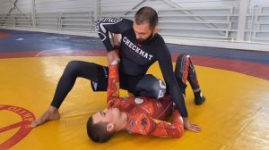 Рычаг локтя из бокового удержания. Armbar from side control + baseball choke