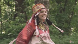 Орловская обл. Мценский р. с.Черемошны. Русский народный женский костюм XIX в. Красно-Кросно. Уклад.