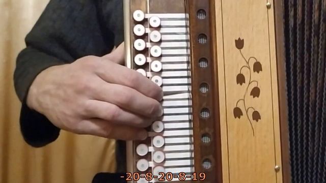 Синева(разбор на гармони с цифрами) смотреть онлайн