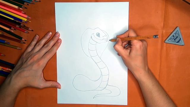 Как нарисовать змею. Онлайн-школа рисования "Малевашки" смотреть онлайн
