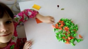 Модульное оригами кобра (3D змея) из бумаги