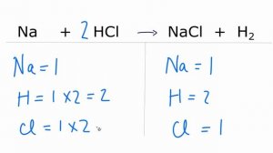 How to Balance Na + HCl = NaCl + H2 (Sodium Metal + Hydrochloric Acid)