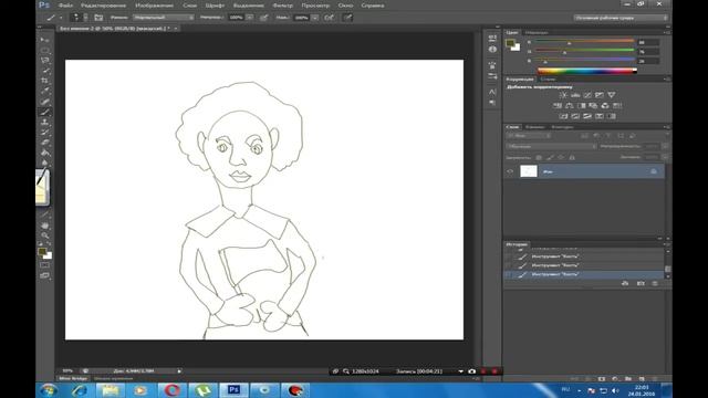Обзор графического планшета WACOM CTL-671.Как рисовать в фотошопе. смотреть онлайн
