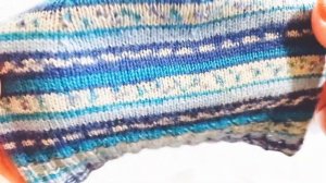 Мужская шапка спицами из пряжи Аlize Superwash COMFORT