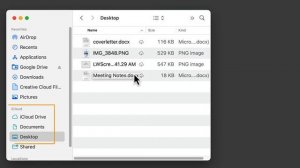 iCloud Desktop and Documents Folder