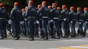 К 75-летию Великой Победы_ парадные расчеты спасателей на площади Нахимова в Севастополе