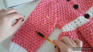 Вязание крючком #7 кофточка/пальто для девочки " Весна" /Часть 2