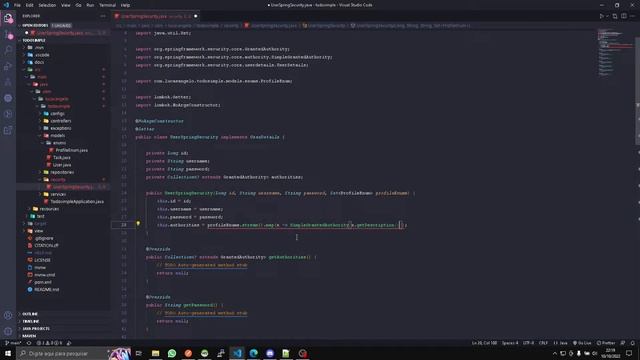 Aula 20 - Criando o UserDetails do Spring Security (Java Web) смотреть онлайн