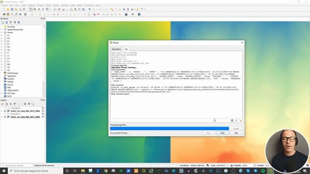 QGIS - How to merge two raster (and generate contours) смотреть онлайн