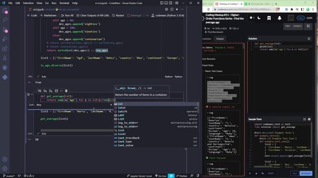 Find the average age - 7 kyu - Python Coding Challenges - CodeWars