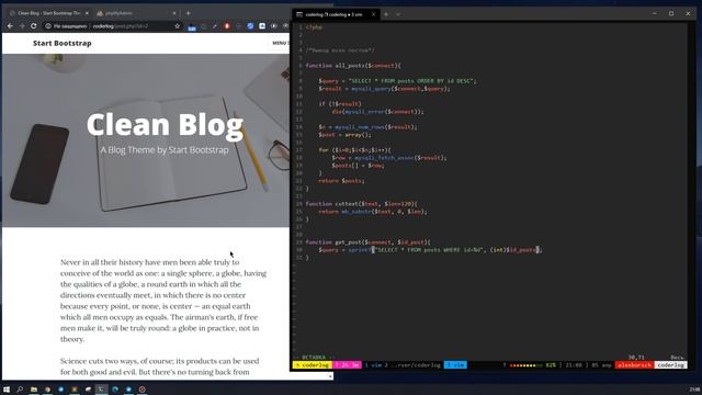 #3 РАЗРАБОТКА САЙТА С НУЛЯ НА PHP ДЛЯ НОВИЧКОВ | ВЫВОД ПОЛНОЙ СТАТЬИ смотреть онлайн