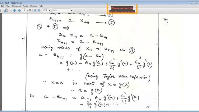 FIXED POINT ITERATION METHOD LEC 03 смотреть онлайн