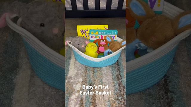 ￼Baby's first Easter Basket! ￼Inspiration from another mama. #easterbunny #easterbasket