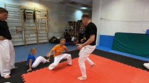 Капоэйра с Димой(Capitão). Мастер-класс и Рода в Добром Аисте Russian Capoeira Trein & RODA