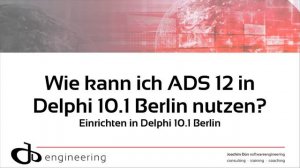 CodeRage Deutschland 2016 - Session 05 - Advantage Database Server 12 und Delphi 10.1 Berlin