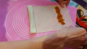 Слойки с джемом за 10 минут. Трубочки из теста Фило. Двойные трубочки.