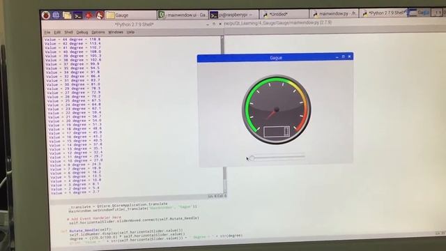 Demo Raspberry Pi PyQt Course(4.Gauge) by TESR смотреть онлайн