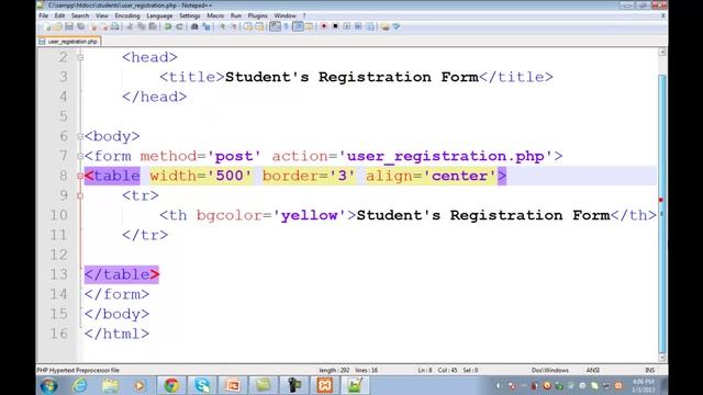 Student Registration System in PHP/MySQL with Admin Panel in Urdu/Hindi 2/15