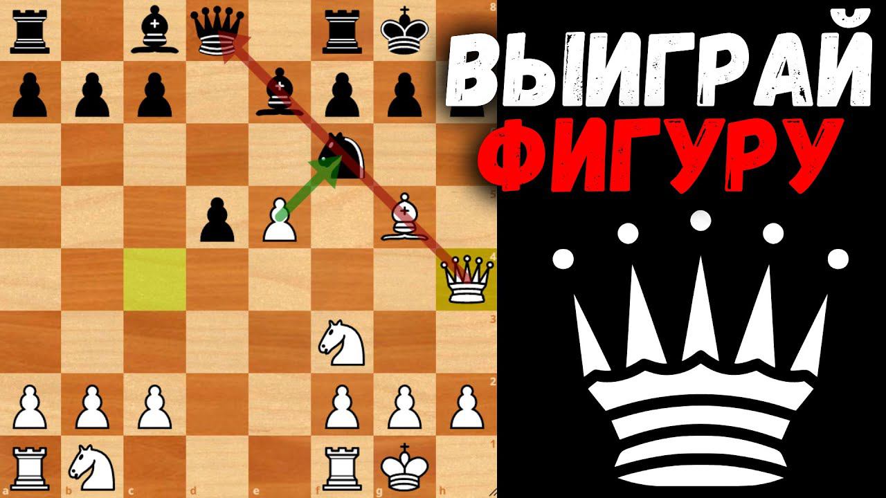 Выиграй лёгкую фигуру в дебюте  Шахматная ловушка