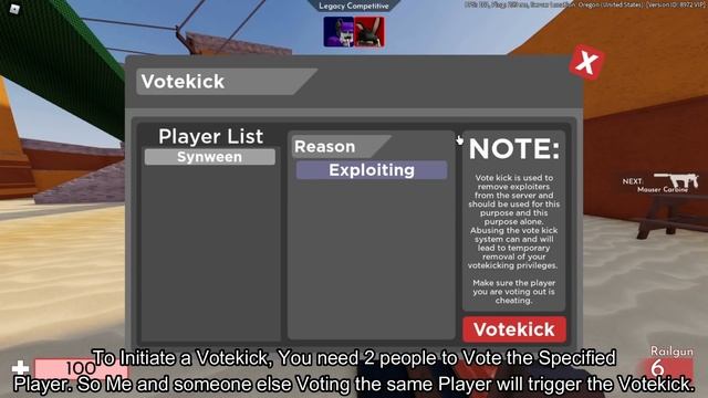 How to VOTEKICK PLAYERS in ARSENAL! (Votekick Menu, Level Requirements & More) [ROBLOX] смотреть онлайн
