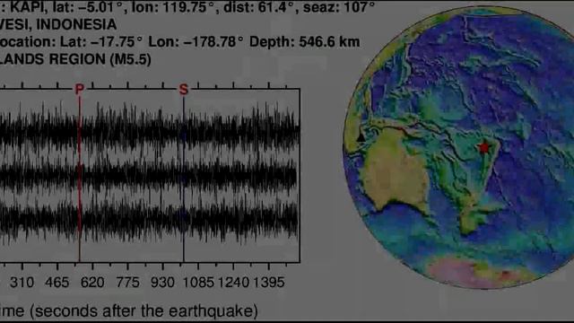 Earthquake in FIJI ISLANDS REGION (M5.50): 2013/2/15 19:55:30 GMT смотреть онлайн