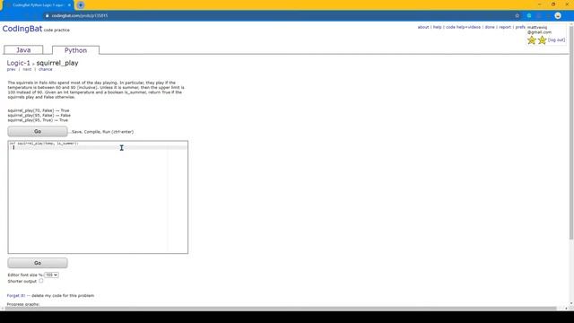Python Coding Bat Practice - Logic Part 1 смотреть онлайн