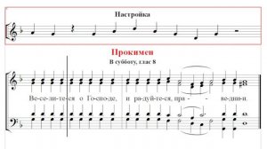 🎼 Прокимен в субботу, глас 8 (тенор) Веселитеся о Господе, и радуйтеся, праведнии