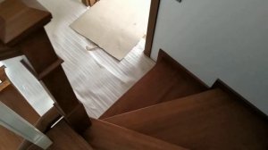 Отделка металлической лестницы