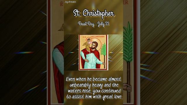 Day 4 : Novena Prayer to ST. CHRISTOPHER || Patron Saint of Travelers and Transportation